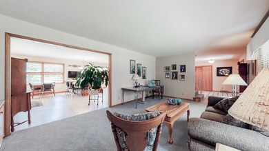 Living room is open to kitchen