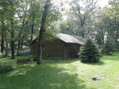 Rear yard with swing