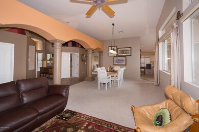 Formal dining area adjoins living room