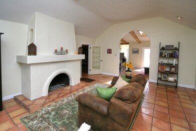 Living room with fireplace