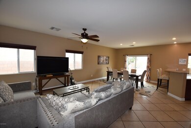 Tile everywhere except bedrooms