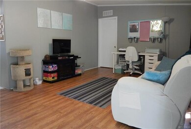 Master bedroom is off the Living room