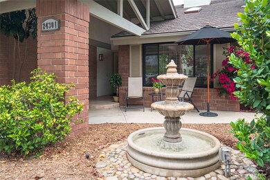 Sit on the front porch and enjoy the fountain