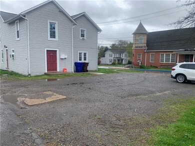 Rear parking lot.