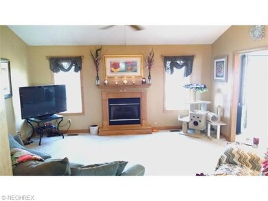 Living Room with gas fireplace.