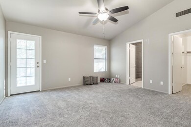 Master with French door to back