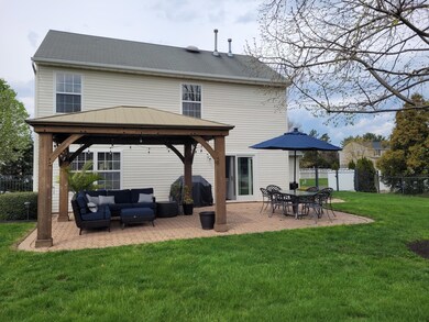 Backyard patio and gazebo