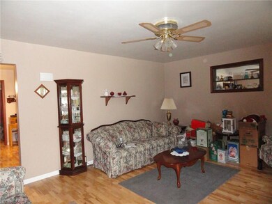 Spacious formal LR - hickory floors