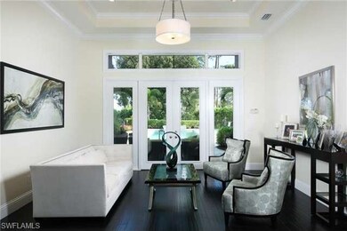 Living Room With Pool View