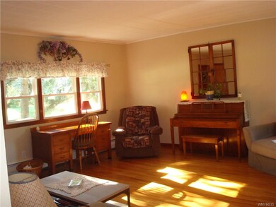 Stunning living room with sunshine bright windows 