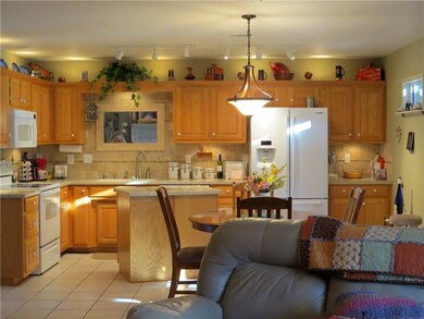 Tile Floors in kitchen, hall and baths.  Super kitchen!