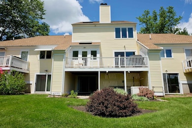 Back of home with decking