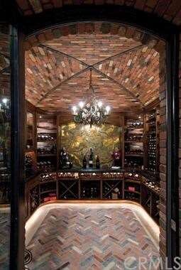 600 plus bottle wine cellar with brick groined cei