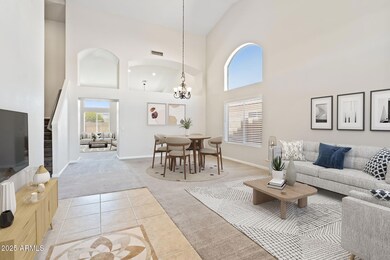 Virtually Staged Dining/Living Room
