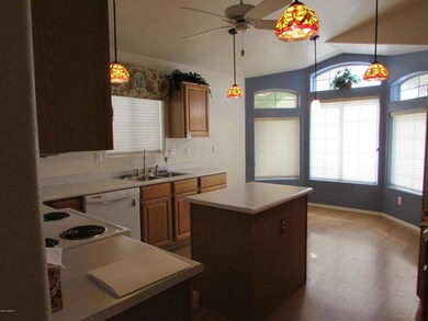 Kitchen with bay window