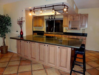 Custom cabinets in kitchen