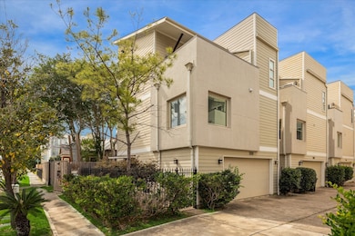 Corner single family home  with a contemporary des