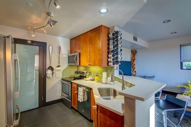Kitchen with new quartz counters, new sink and SS 