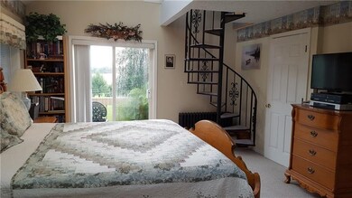 That's a private sunset deck off of the master bed