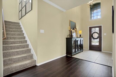 Impressive staircase makes for a dramatic entry