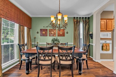 Another view of the formal dining room