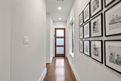 Enter into this bright foyer.