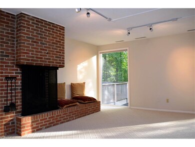 Living Room Fireplace from foyer entry area.