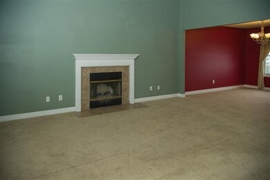 Living room open to formal dinning room