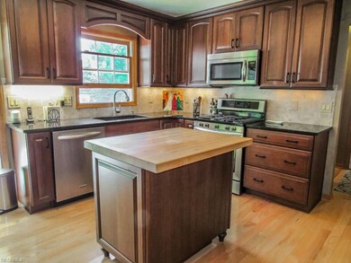 Updated kitchen with custom cabinets and gorgeous 
