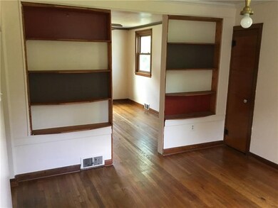 Dining Room with built in shelves