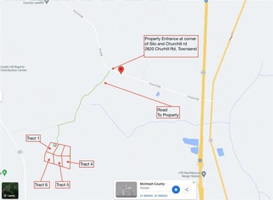 Map showing actual location