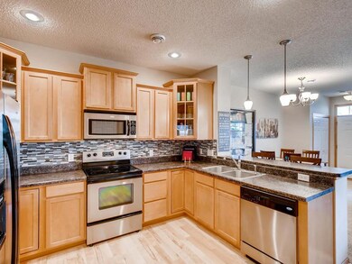 Kitchen is open to the dining area and family room