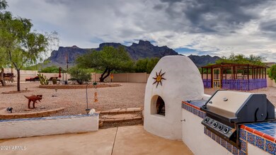 ouside fireplace and BBq