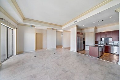 Great room, view from Fireplace. Balcony on left,