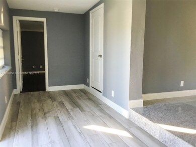 View from the front door to the front bedroom.