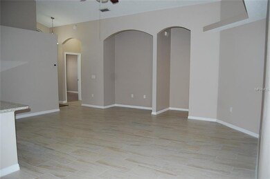 Living Room Vaulted Ceiling and recessed walls for electronics
