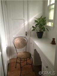 Vanity area in bedroom