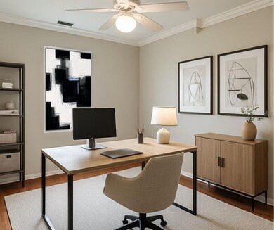 Virtually Staged Den/Office