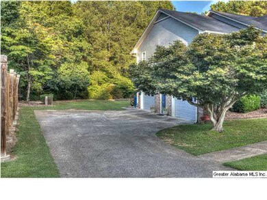 Side view of home, flat lot with huge backyard