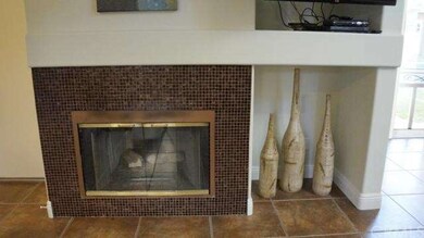 Gas Fireplace with tile