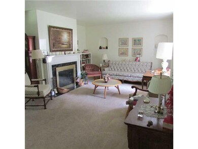 Living Room. Large living room with gas fireplace