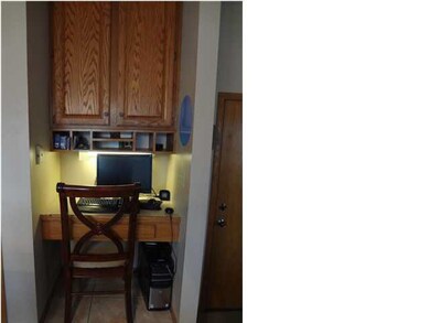 Computer area in the kitchen