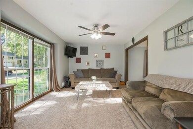 Large living room with lots of natural light!