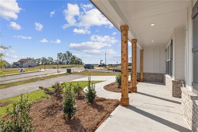 View of covered porch