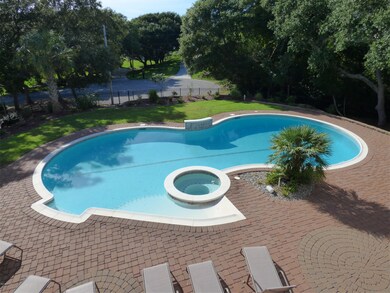 View of saline pool