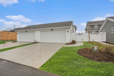 rear yard and garage