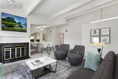 virtually staged GREAT ROOM FIREPLACE/TV