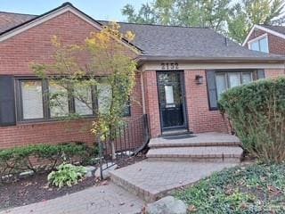View of front facade with brick siding