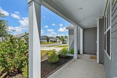 Porch with a residential view