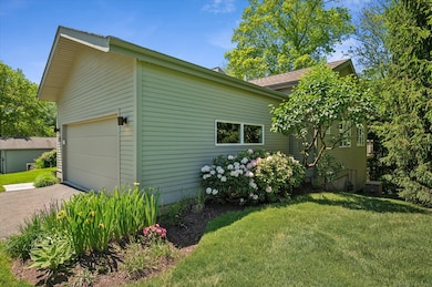 Beautifully landscaped yard.
